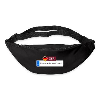 Démocratie sécurisée 2.0 | Cadeau - Sac banane - noir - Devant