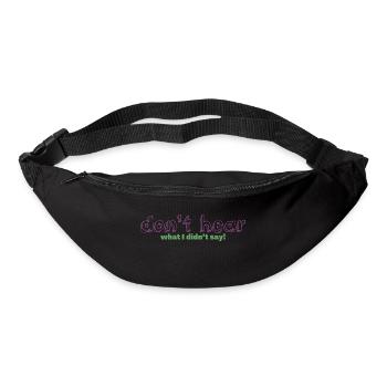 Literal Listener - Gürteltasche - Schwarz - Vorne