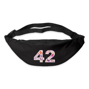 42 – The answer to life in typo style - Bum bag - black - Front