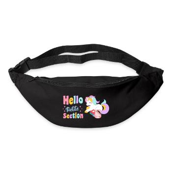 Hello Petite Section Rentrée Scolaire Maternelle - Sac banane - noir - Devant