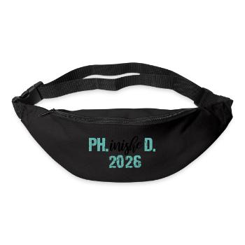 Doktor 2026 Abschluss Philister Dissertation Phd - Gürteltasche - Schwarz - Vorne
