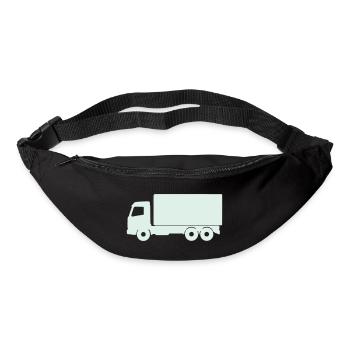 Mint truck silhouette - Bum bag - black - Front