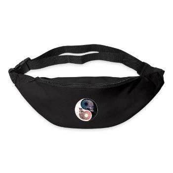 Ying Yang Karma - Sac banane - noir - Devant