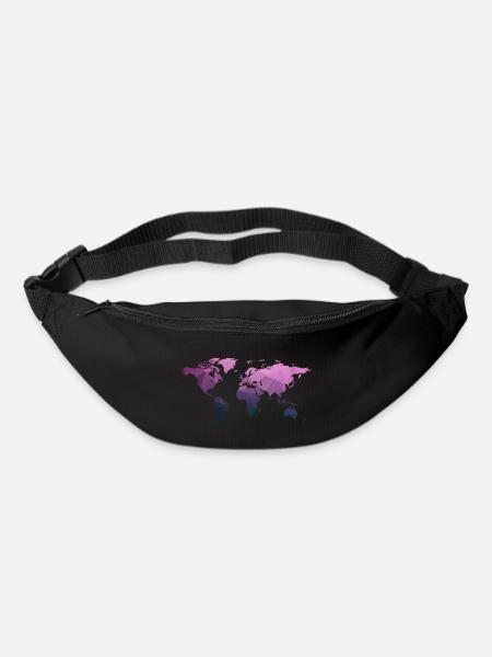 World map "Triangle" - Bum bag - black