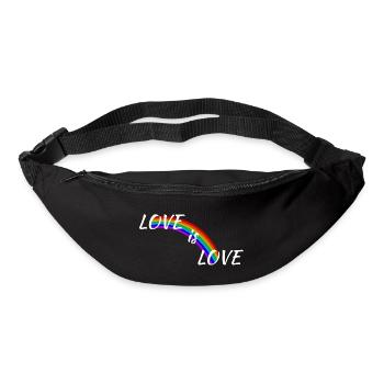 Love is Love - Sac banane - noir - Devant