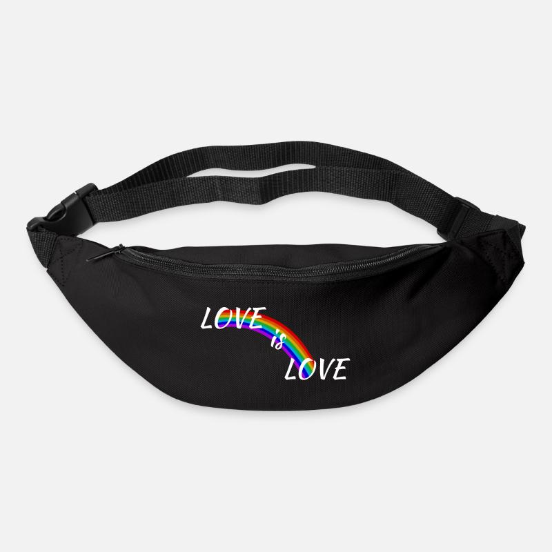 Love is Love - Gürteltasche - Schwarz