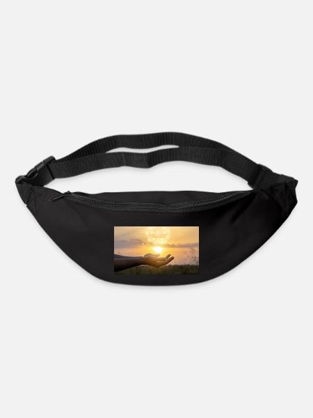 Finde den Klang Deiner Seele - Gürteltasche - Schwarz