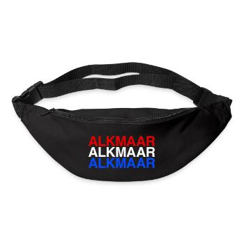 ALKMAAR Netherlands Niederlande Flagge - Gürteltasche - Schwarz - Vorne