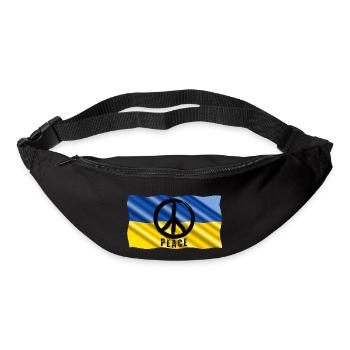 PEACE SIGN - on Ukrainian flag - Bum bag - black - Front