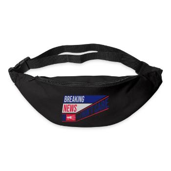 Breaking news don't care - Gürteltasche - Schwarz - Vorne