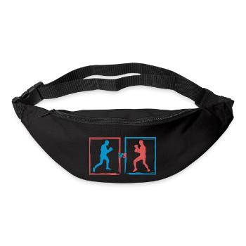 Boxkampf - Boxer Geschenkidee - Gürteltasche - Schwarz - Vorne