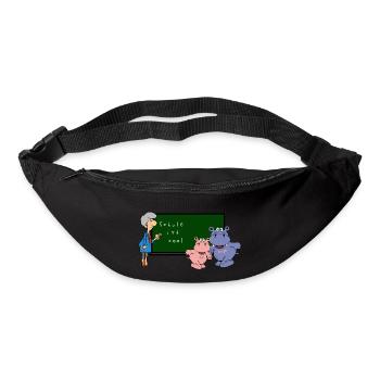 hippo school teachers children preschool hippo tier - Bum bag - black - Front