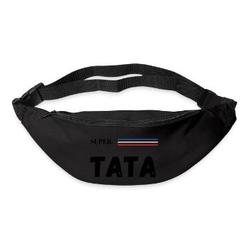 super tata - t-shirt assorti - Sac banane - noir - Devant