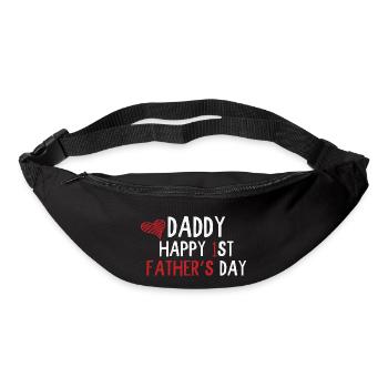 Daddy Happy 1st Fathers Day - Gürteltasche - Schwarz - Vorne