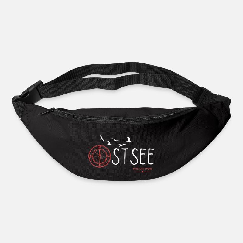 Ostseeküste - Meerliebe - Gürteltasche - Schwarz