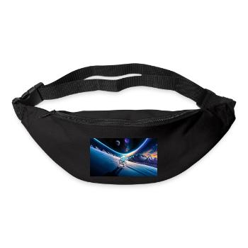 hugadino astronaut dino, cute dinosaur - Bum bag - black - Front