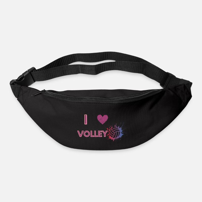 ICH LIEBE VOLLEYBALL - Gürteltasche - Schwarz