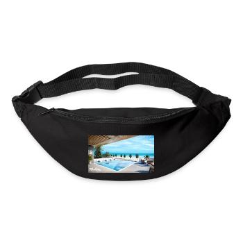 Pool und Strand - Gürteltasche - Schwarz - Vorne