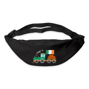 Ireland Flag Basketball Railway - Bum bag - black - Front