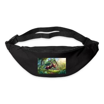 funny hooey an ant is as big as a house - Bum bag - black - Front