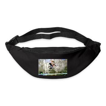 Downhill-Mountainbiken - Gürteltasche - Schwarz - Vorne