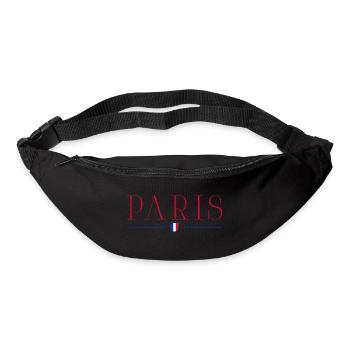 Paris, Frankreich Stil Design T-Shirt - Gürteltasche - Schwarz - Vorne