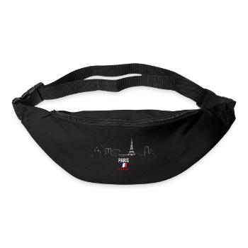 Paris Skyline Linie Kunst - Gürteltasche - Schwarz - Vorne