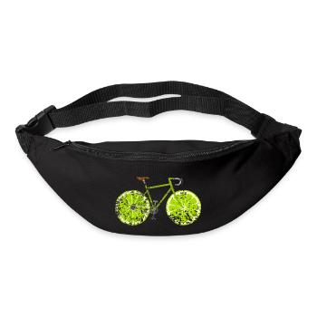 Road Bike Bicycle Fruit Fruit Vintage Retro Grunge - Bum bag - black - Front