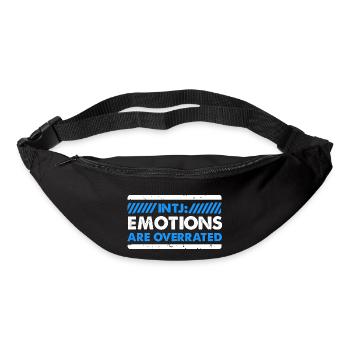 Les émotions INTJ sont surestimées Design for a - Sac banane - noir - Devant