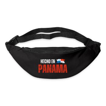 Fabriqué au Panama, fierté panaméenne - Sac banane - noir - Devant
