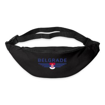 T-Shirt Belgrade – Pour les fans de la capitale - Sac banane - noir - Devant