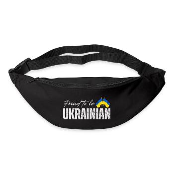 Stolzer Ukrainer, ich liebe die Ukraine - Gürteltasche - Schwarz - Vorne