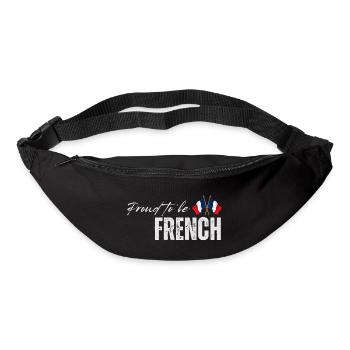 Stolzer Franzose, ich liebe Frankreich - Gürteltasche - Schwarz - Vorne