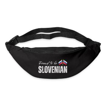 Slowenischer Stolz, hergestellt in Slowenien - Gürteltasche - Schwarz - Vorne