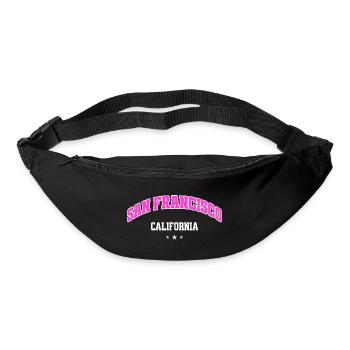 San Francisco California College Style - Bum bag - black - Front