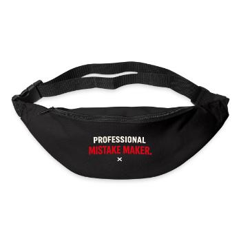 Professional Mistake Maker – Single Humor - Bum bag - black - Front