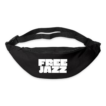 Free Jazz fettes Logo - Gürteltasche - Schwarz - Vorne