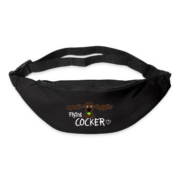 Cocker Spaniel - Gürteltasche - Schwarz - Vorne