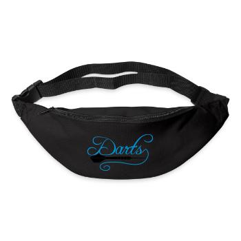 darts verein text frequenz herzschlag puls logo te - Gürteltasche - Schwarz - Vorne