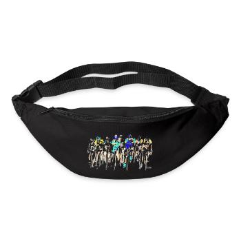cyclists in the Tour - Bum bag - black - Front