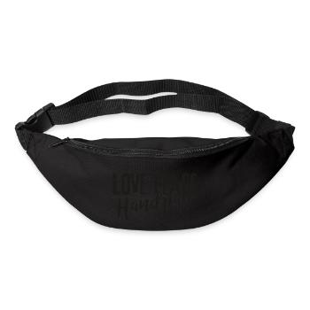 LOVE PEACE Handpan - black - Gürteltasche - Schwarz - Vorne