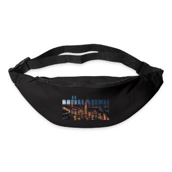 MÜNCHEN SKYLINE NACHTS - Gürteltasche - Schwarz - Vorne