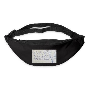 Geburtstagsgeschenk für Raphi (Graffiti Throw Up) - Gürteltasche - Schwarz - Vorne