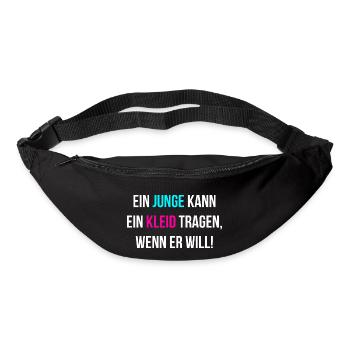 Gleichberechtigung Pride glücklich - Gürteltasche - Schwarz - Vorne
