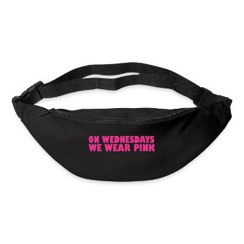 Mittwochs tragen wir Pink - Gürteltasche - Schwarz - Vorne
