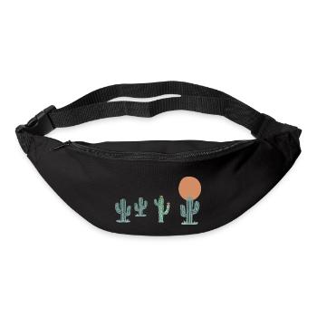 Boho Cactus - Bum bag - black - Front