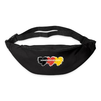 Sommermärchen 2024 Herz Deutschland - Gürteltasche - Schwarz - Vorne