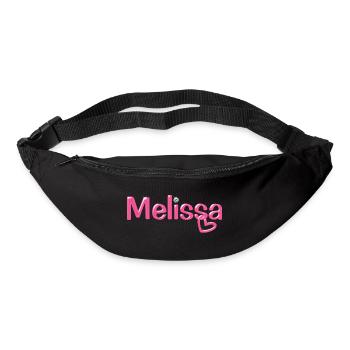 Melissa Name Balloon Font - Bum bag - black - Front