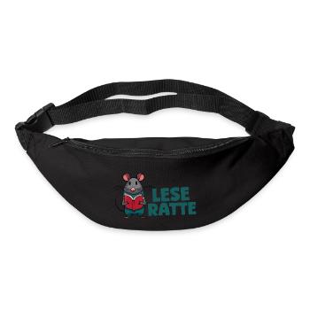 Leseratte - Gürteltasche - Schwarz - Vorne