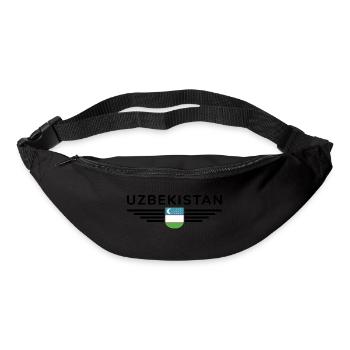 Uzbekistan T-Shirt – Pride and Culture - Bum bag - black - Front